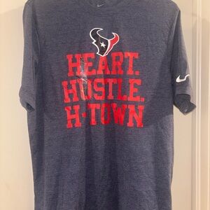 Nike Houston Texans “Heart Hustle H-Town” NFL T-Shirt | NWT | $40 Retail